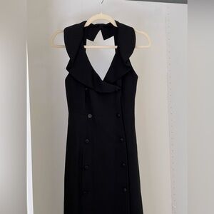 ✨VERY RARE✨ 1996 fall Chanel lapel formal dress tuxedo black tie